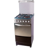 Free Standing Electric Kitchen Oven with 3 Gas Burners and 1 Hotplate
