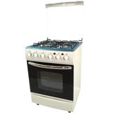 Free Standing Gas Oven with Four Burners Gas Stoves,Stainless Steel Top Plate Glass Cover