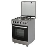 Free Standing Gas Oven with Gas Stoves,Made of Stop-function Glass Cover and Full Stainless Steel