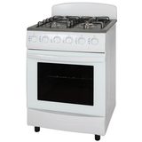 Free standing gas oven with four brass gas burners sets