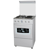 Free Standing Gas Oven with Two brass gas burners sets with two hotplates