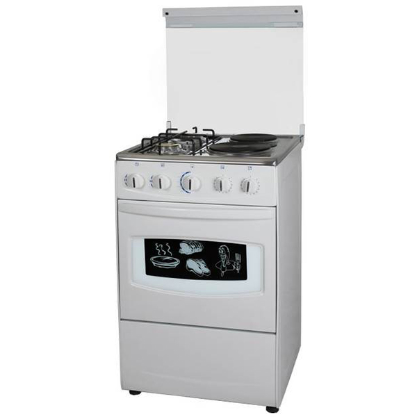 Free Standing Gas Oven with Two brass gas burners sets with two hotplates