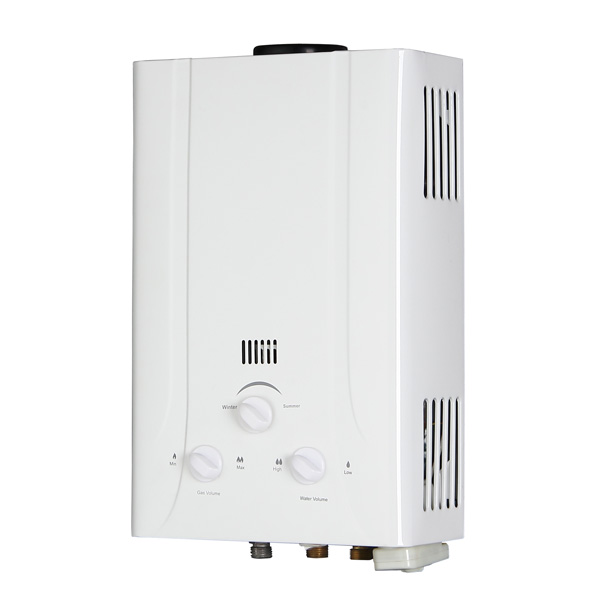 Gas water heater with white painting color and low pressure GS-W03A