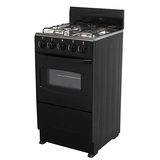 Free Standing Kitchen Oven with Four Brass Burners Gas Stoves