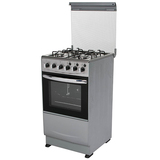 Free Standing Gas Oven with Four Burners Gas Stoves,Glass Cover,Stainless Steel Top Plate